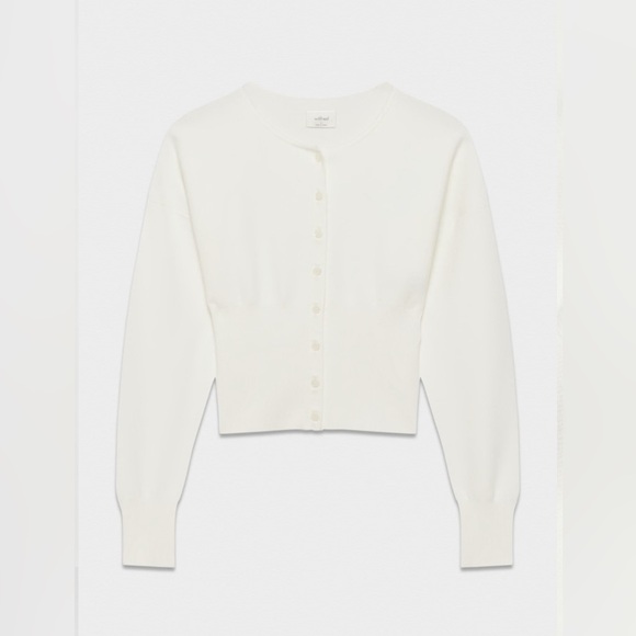 Aritzia Wilfred Golightly Cardigan Light Birch Size Small - Picture 12 of 14